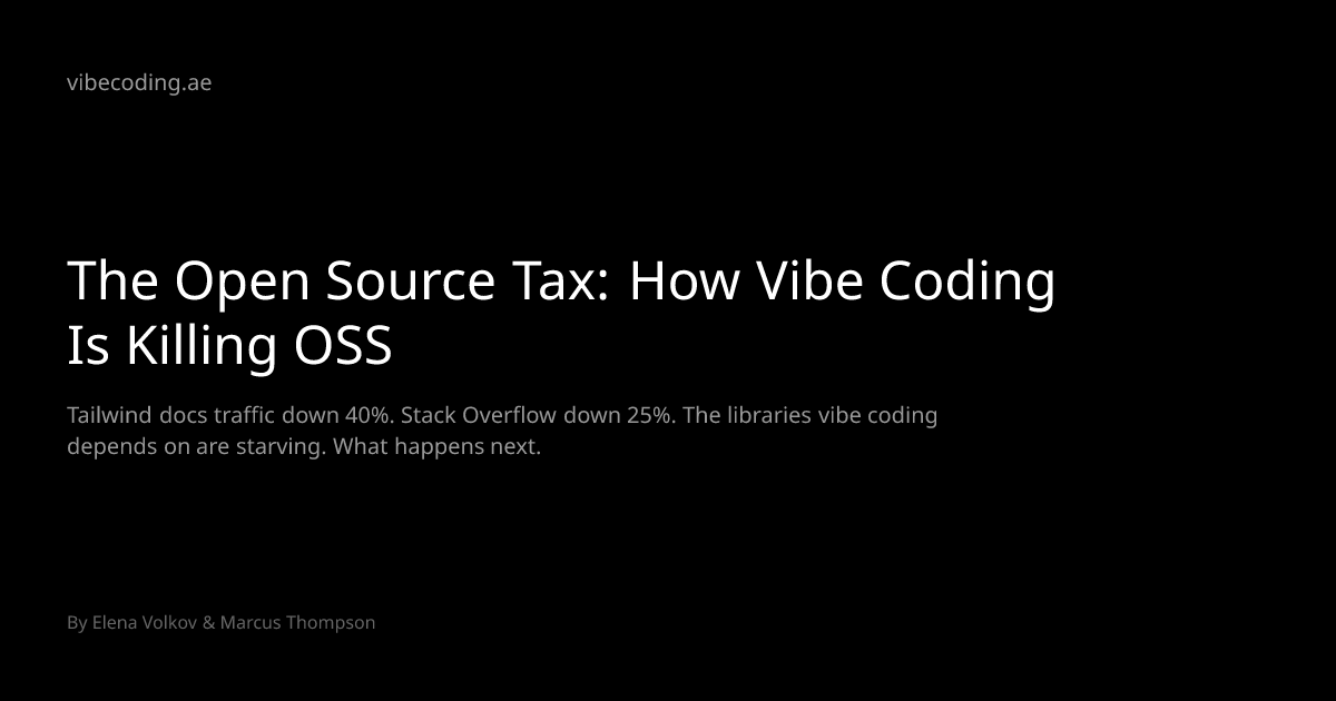 The Open Source Tax: How Vibe Coding Is Killing OSS | vibecoding.ae